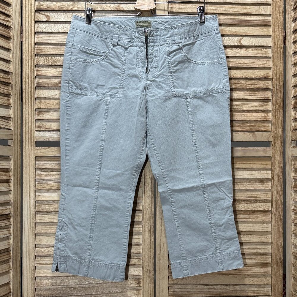 American Eagle Outfitters Light Gray Crop Capris